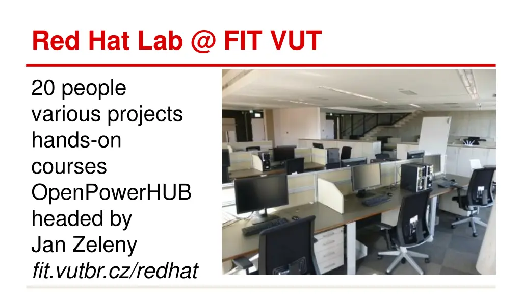 red hat lab @ fit vut