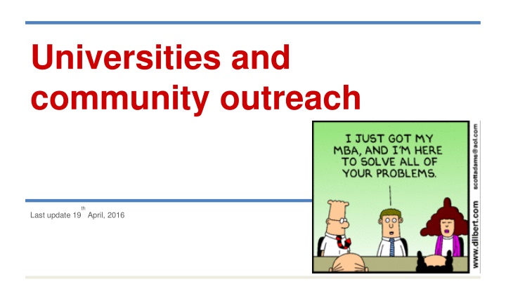 universities and community outreach