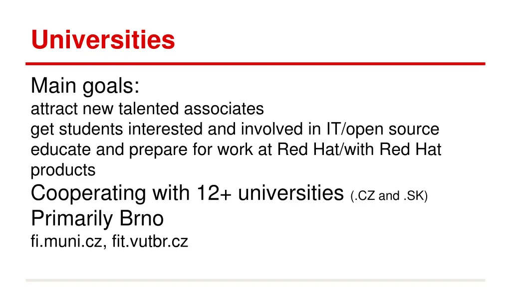 universities