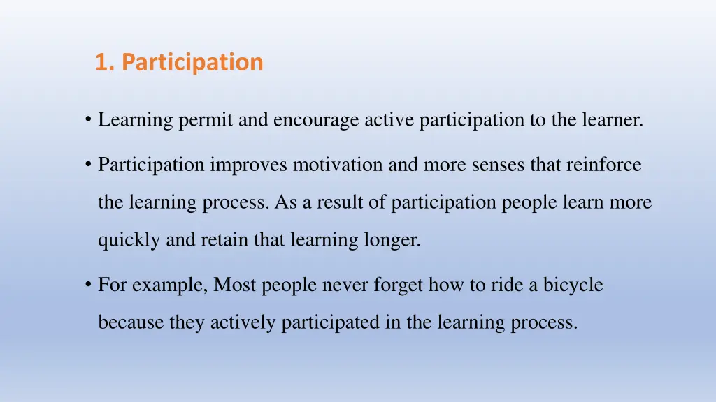 1 participation
