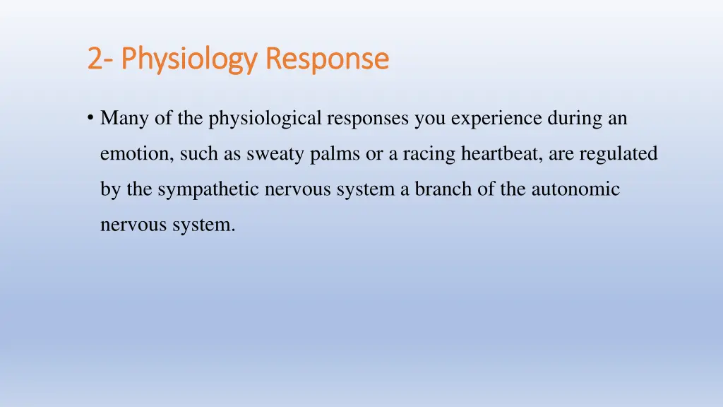 2 2 physiology response physiology response
