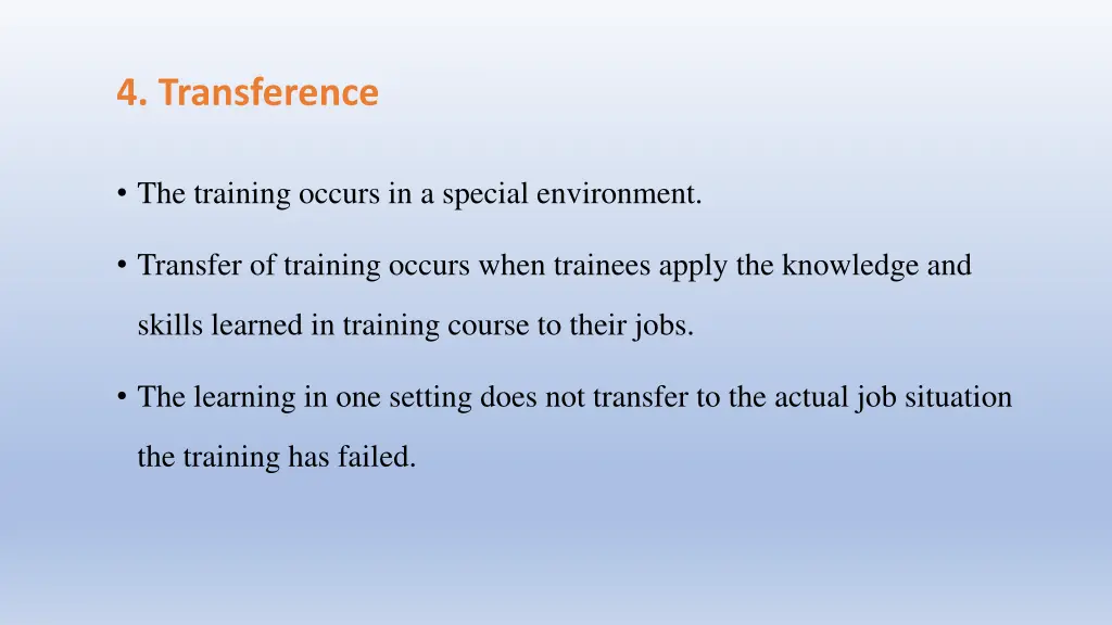4 transference