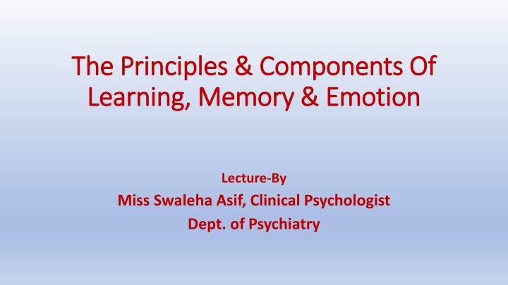 the principles components of the principles