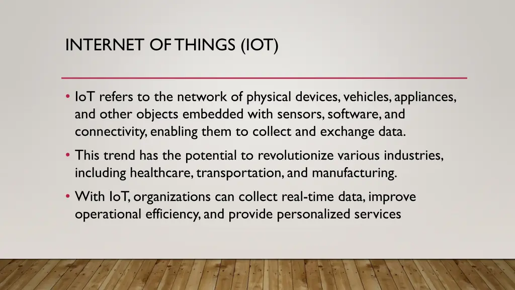 internet of things iot