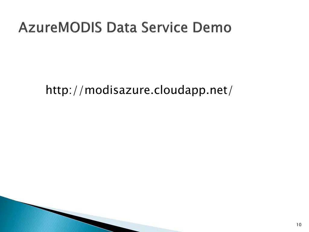 http modisazure cloudapp net