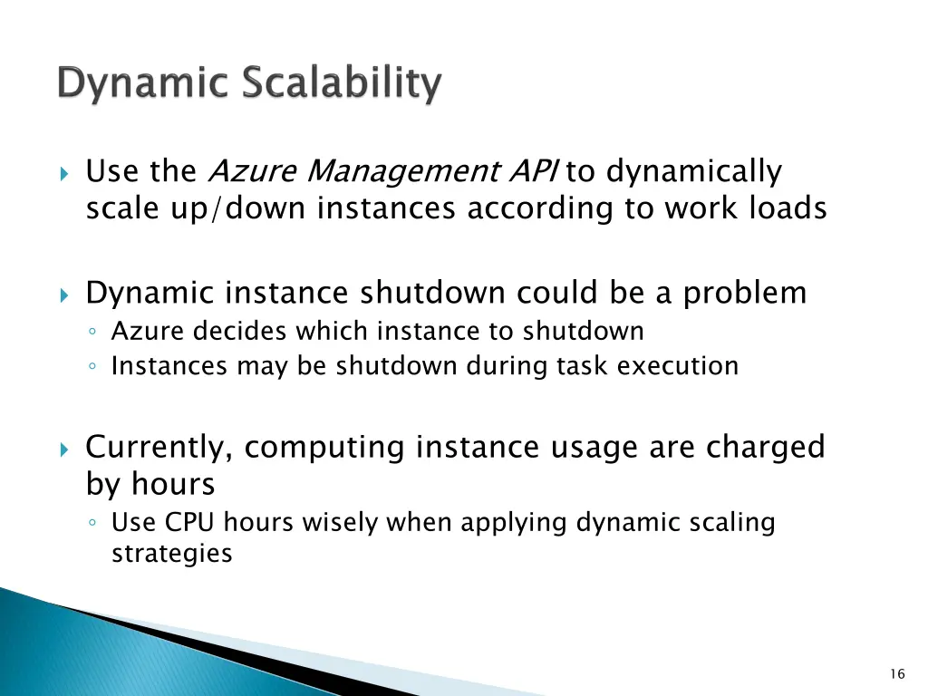 use the azure management api to dynamically scale