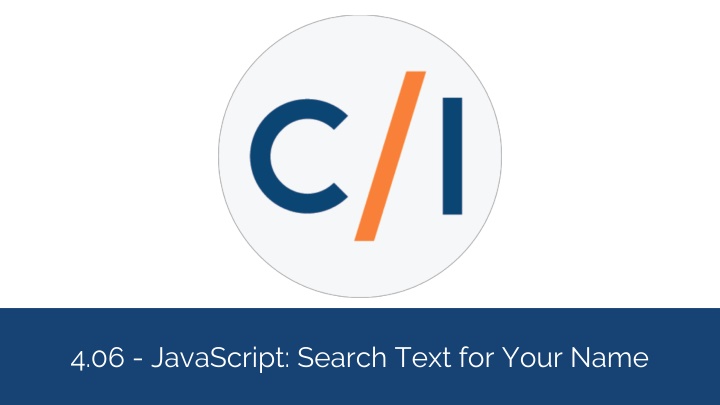 4 06 javascript search text for your name
