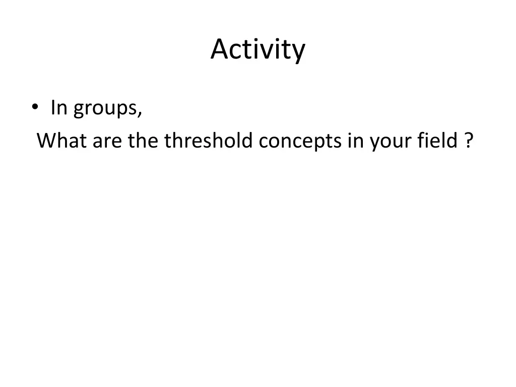 activity