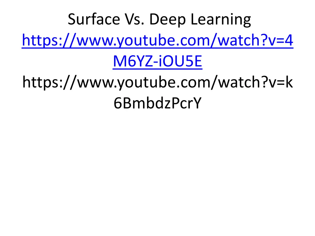 surface vs deep learning https www youtube