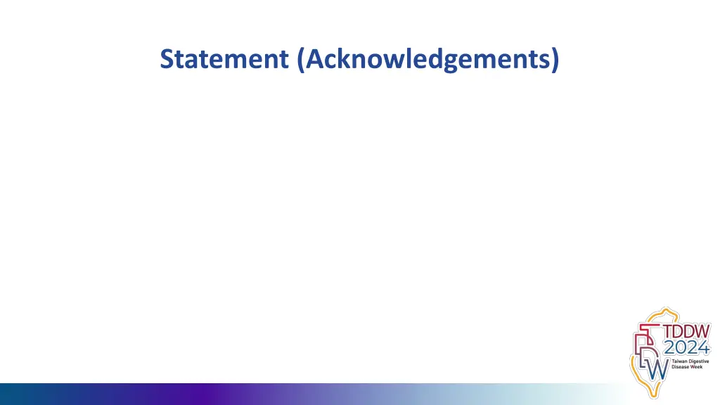 statement acknowledgements