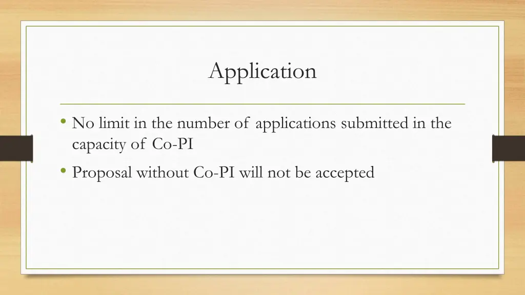 application 1