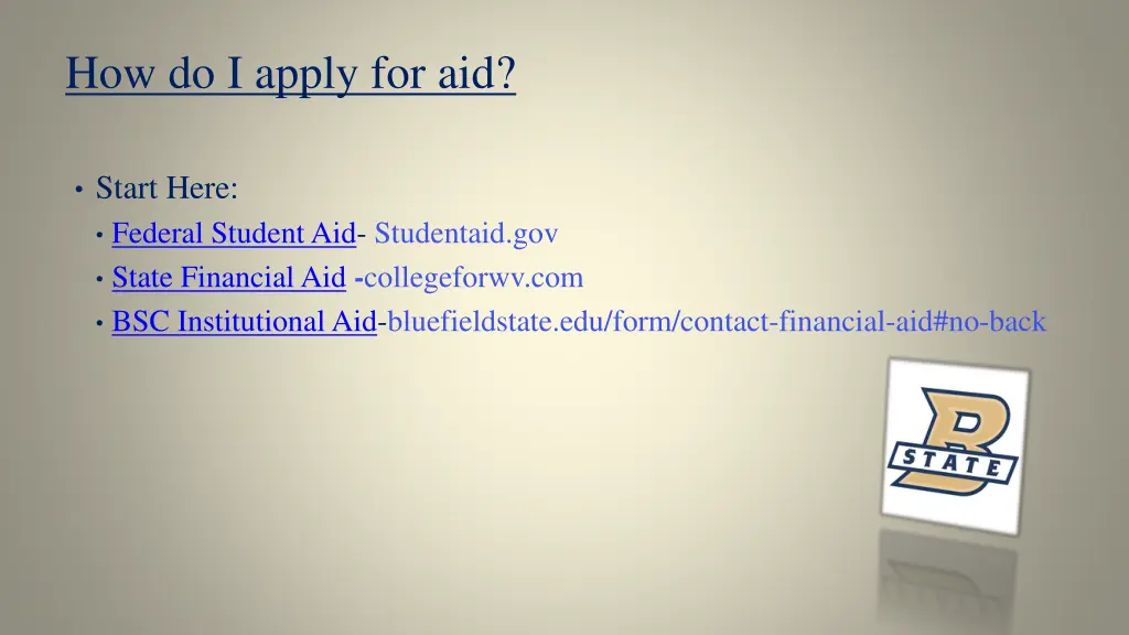 how do i apply for aid