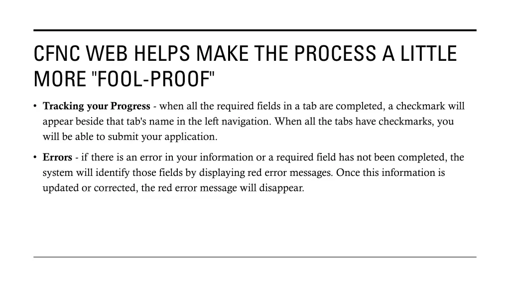 cfnc web helps make the process a little more