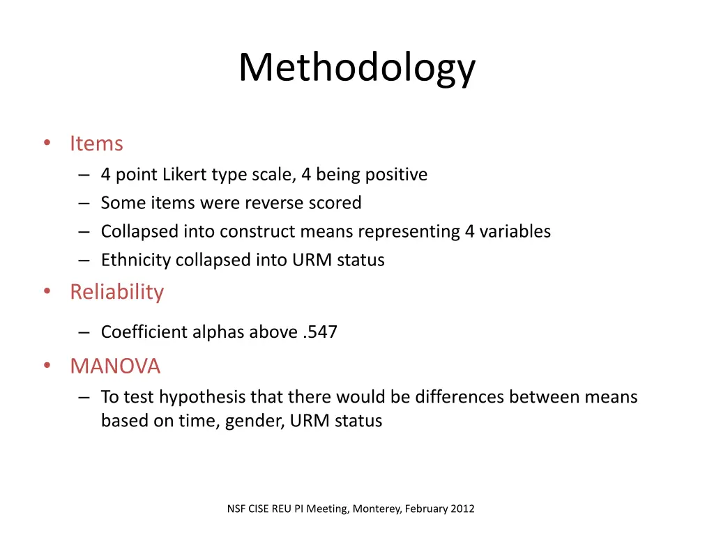 methodology