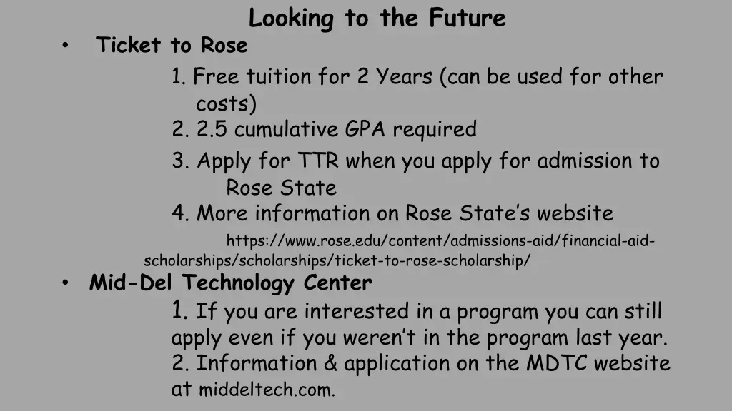 looking to the future 1