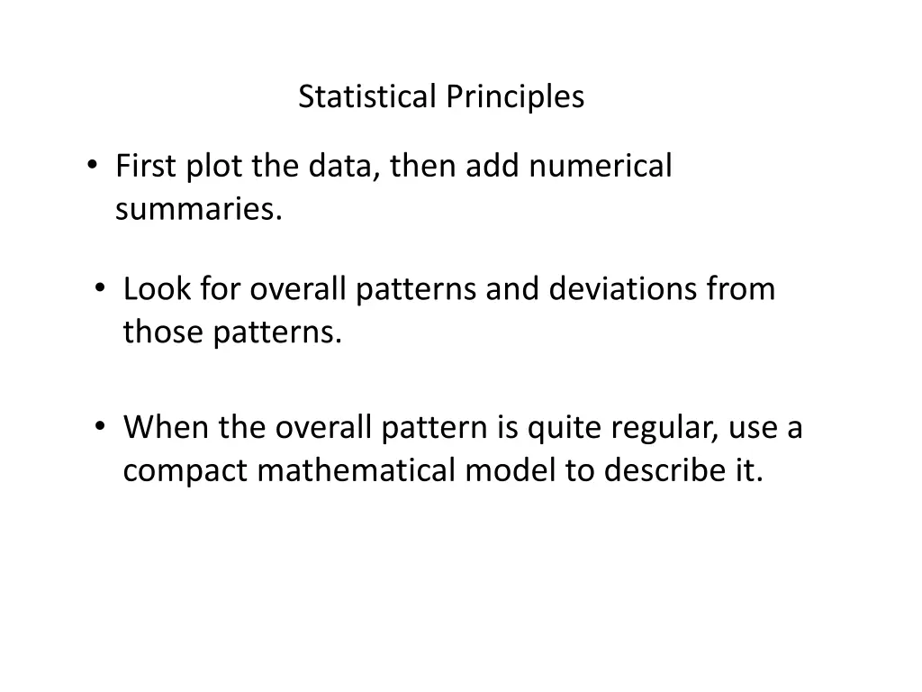 statistical principles