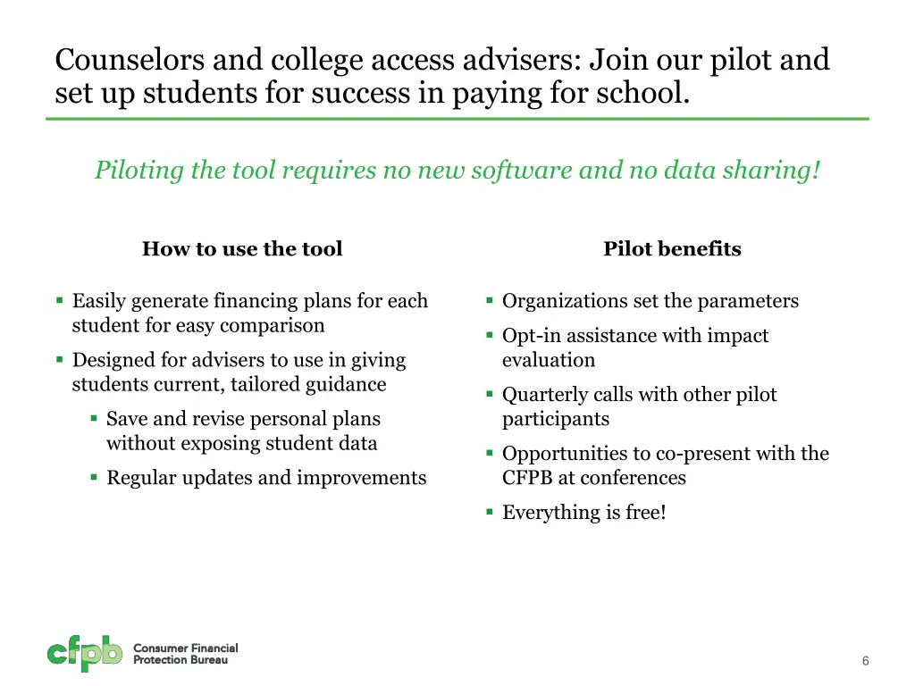 counselors and college access advisers join