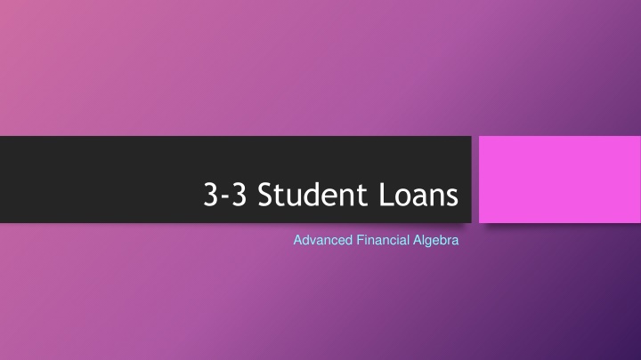 3 3 student loans