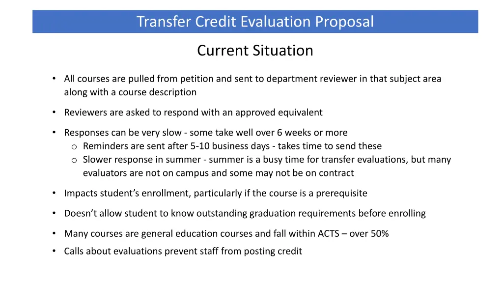 transfer credit evaluation proposal 1