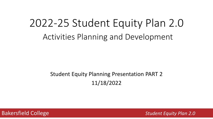 2022 25 student equity plan 2 0 activities