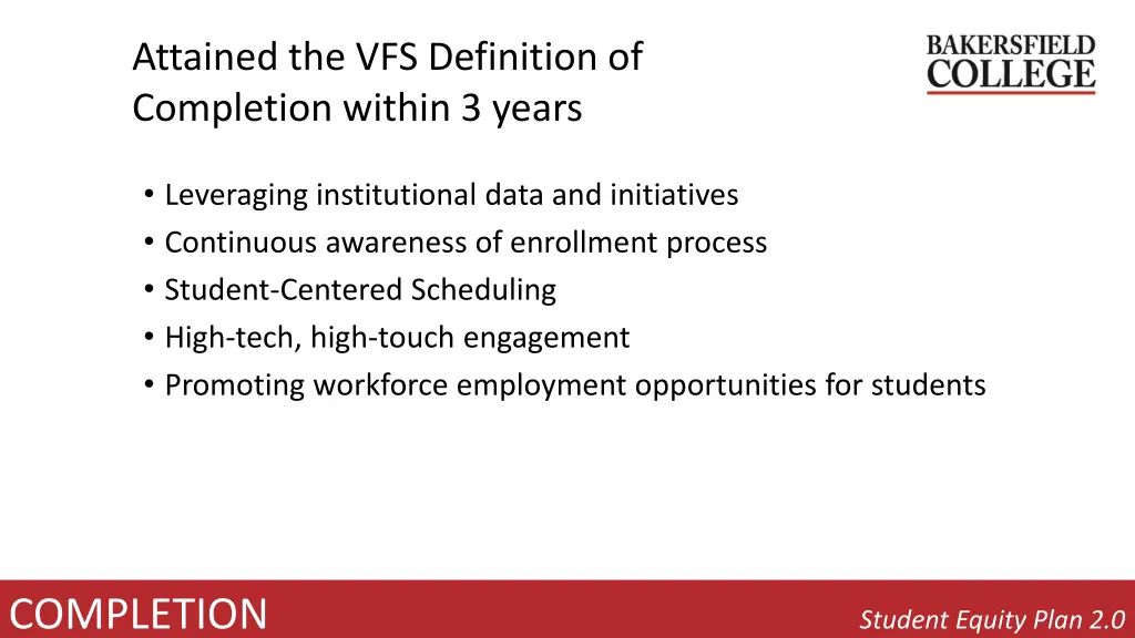 attained the vfs definition of completion within