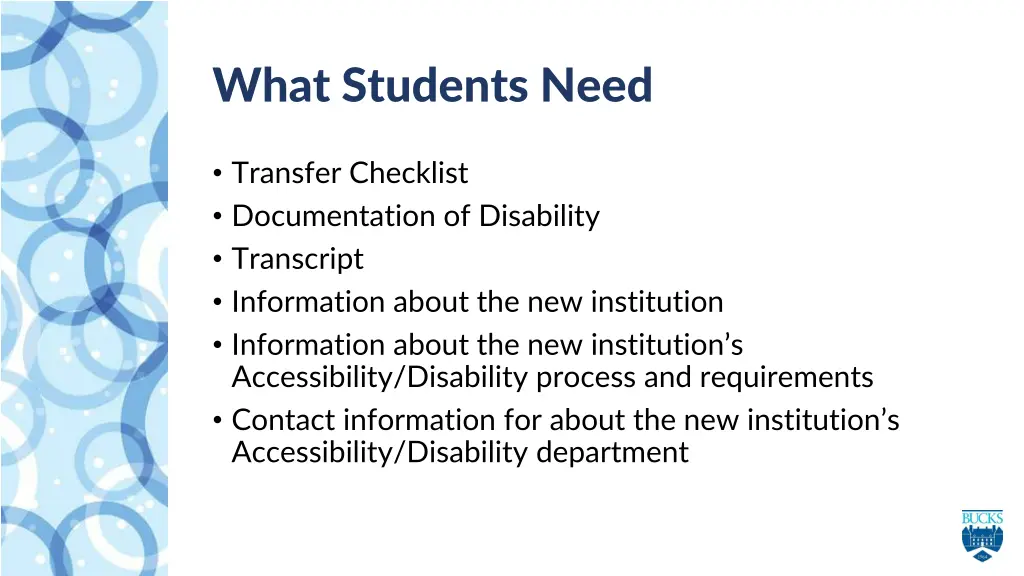 what students need