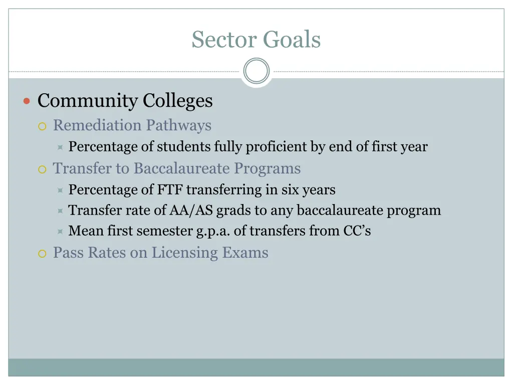 sector goals 1