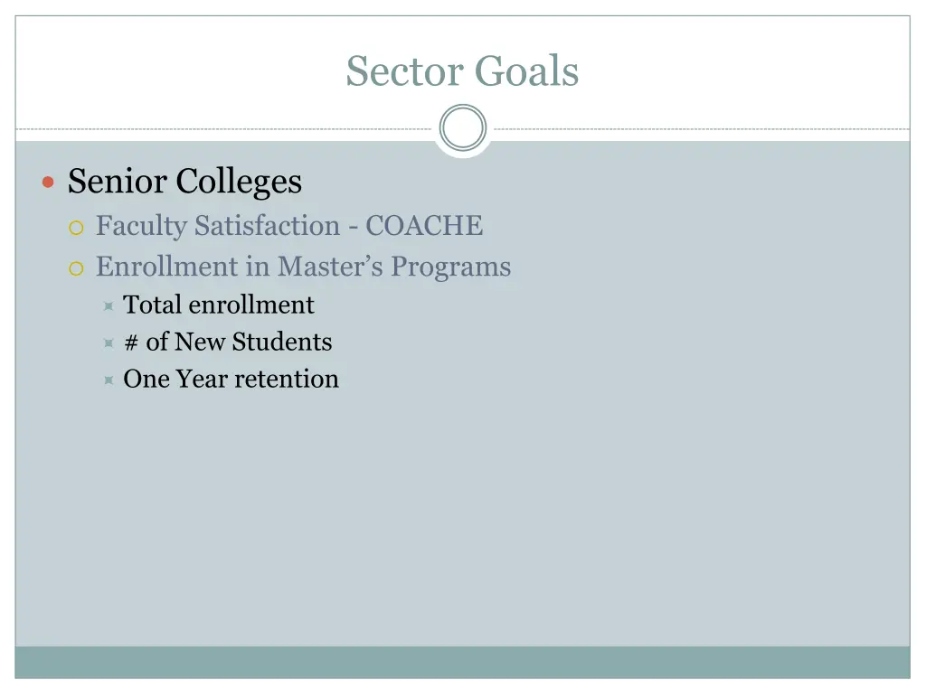 sector goals