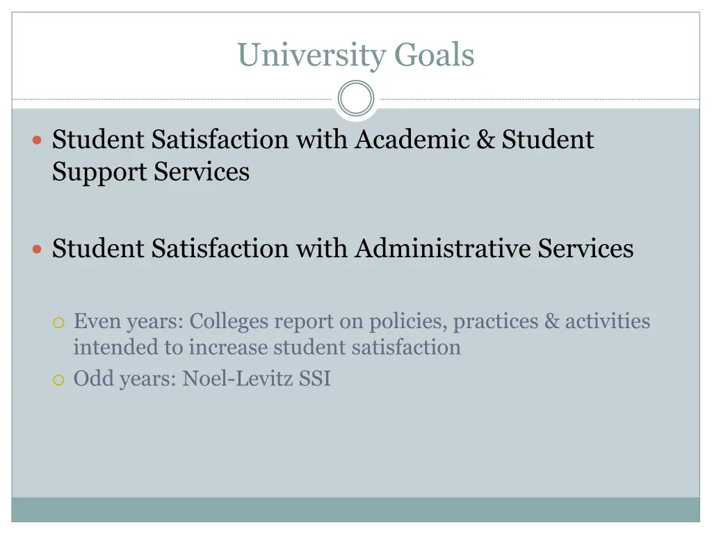 university goals 2