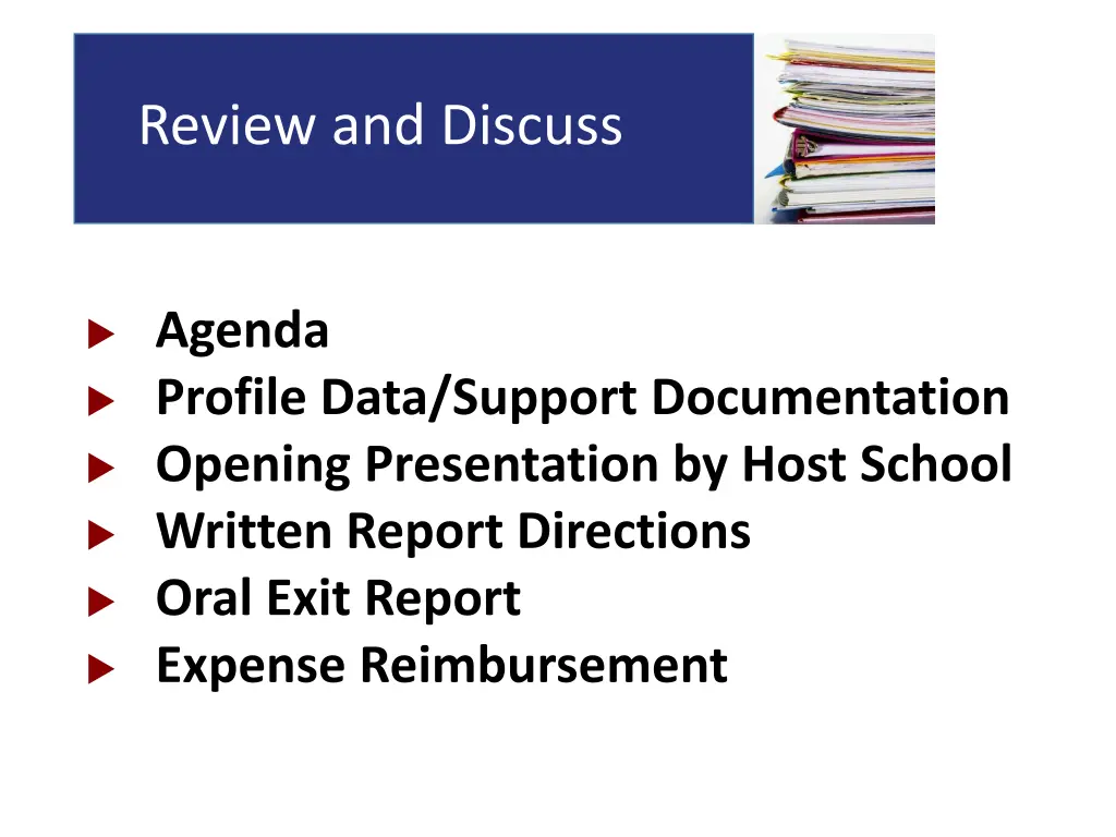 review and discuss