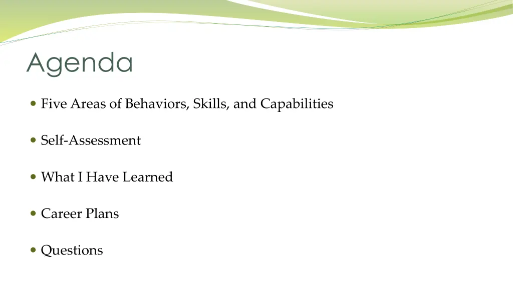 agenda