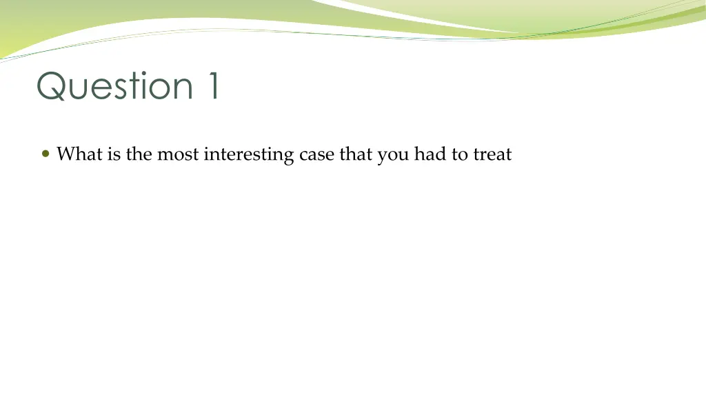 question 1