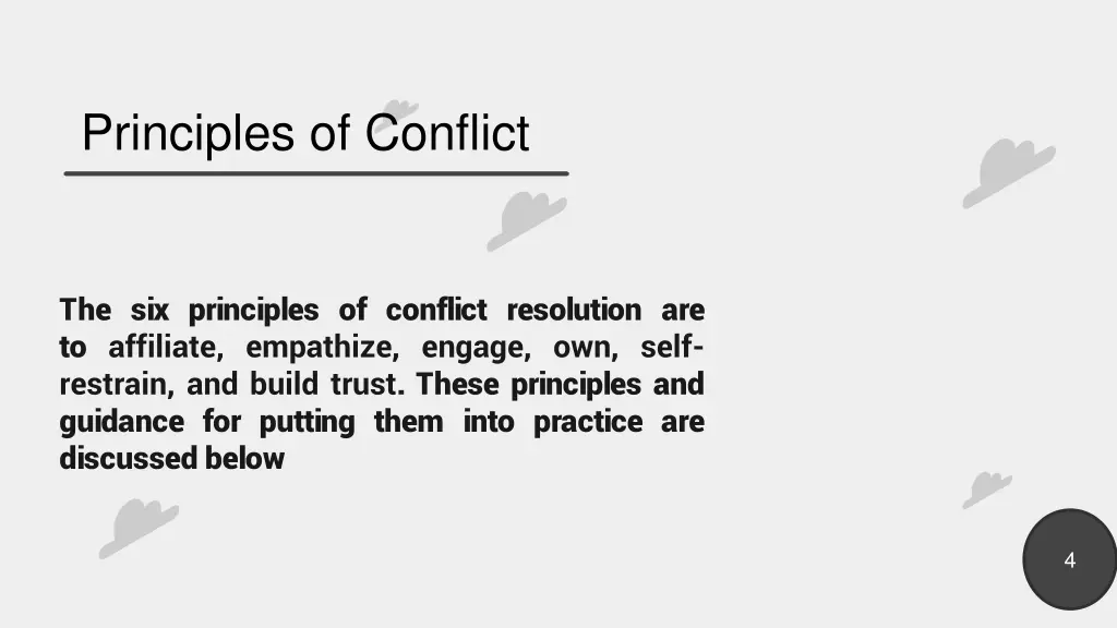 principles of conflict