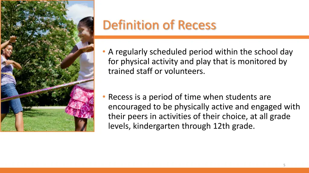 definition of recess
