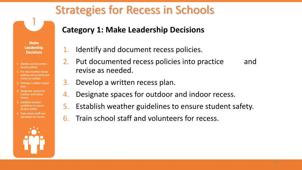 strategies for recess in schools 1
