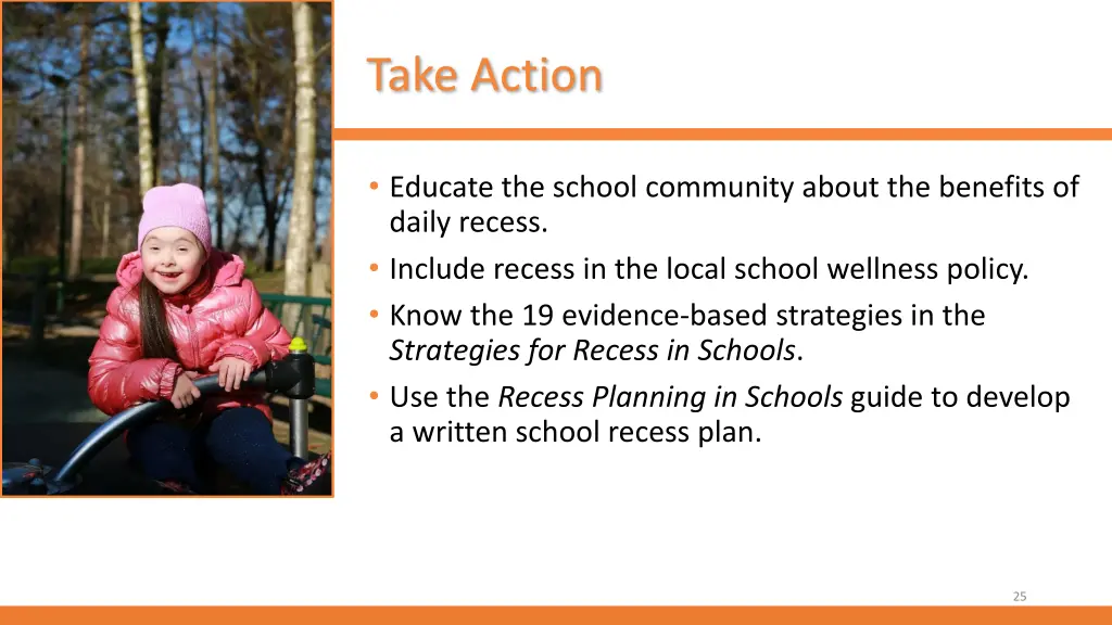 take action