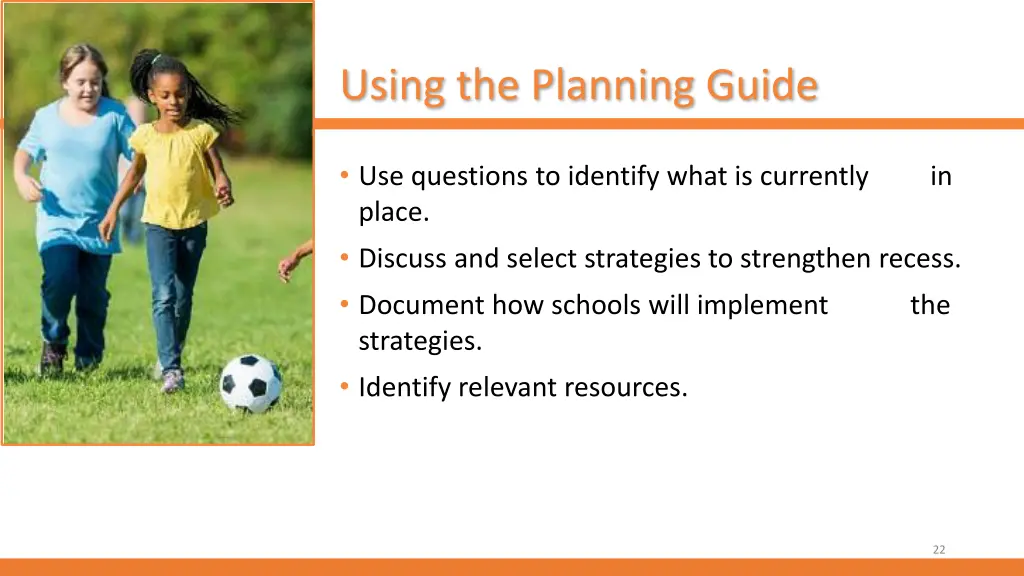 using the planning guide