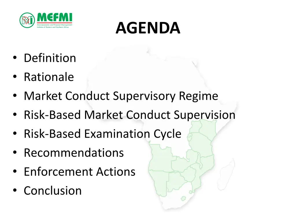 agenda