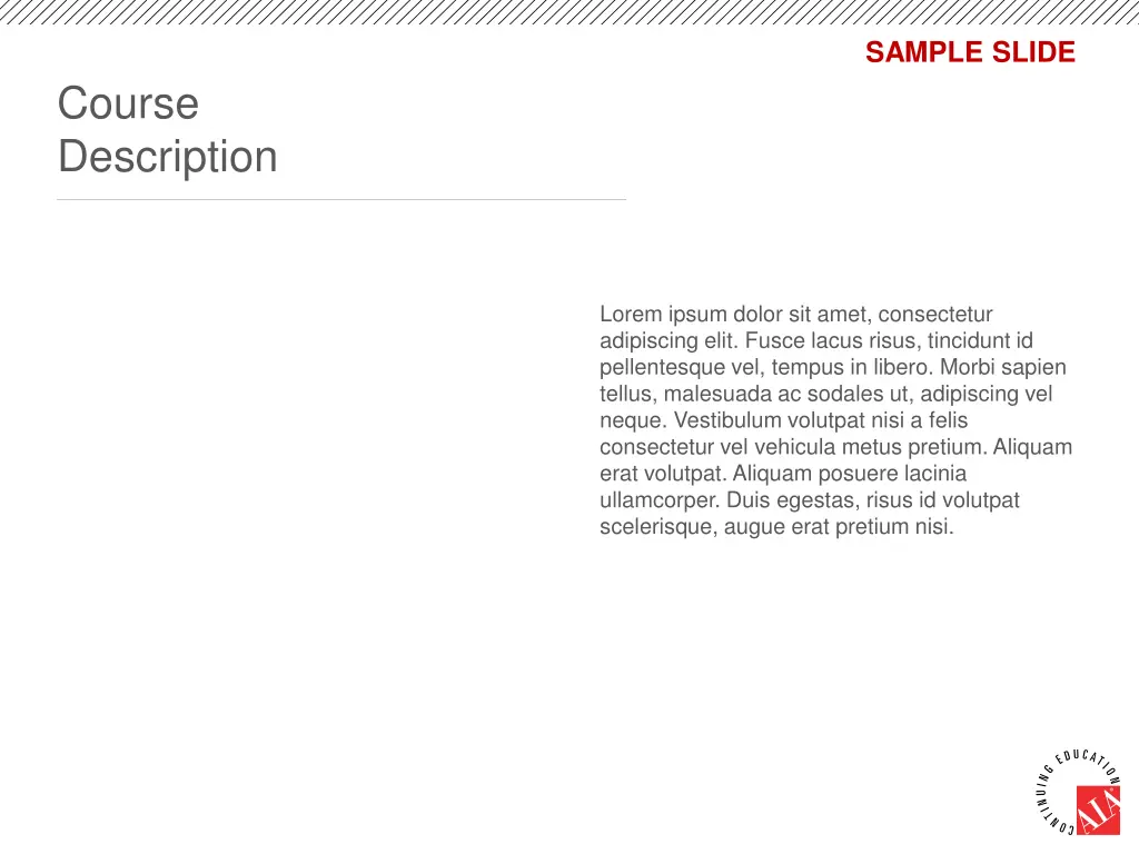 sample slide