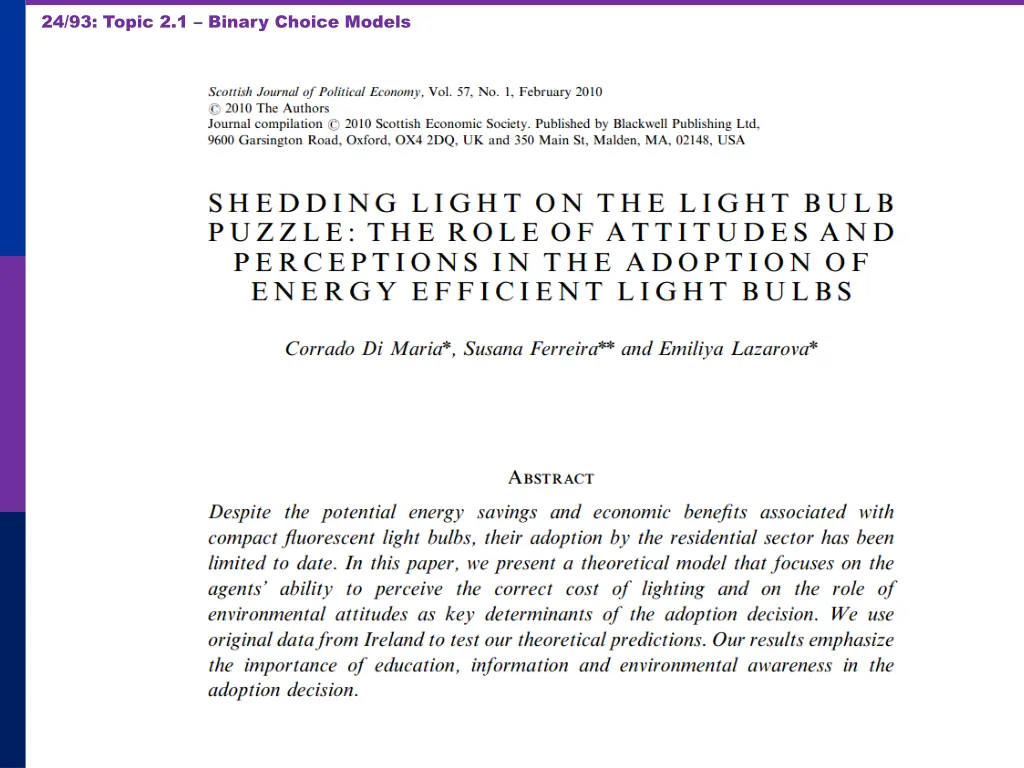 24 93 topic 2 1 binary choice models