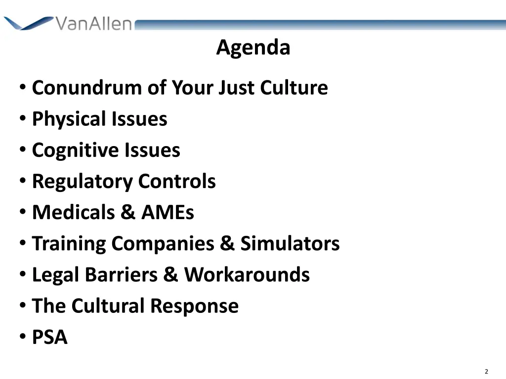 agenda