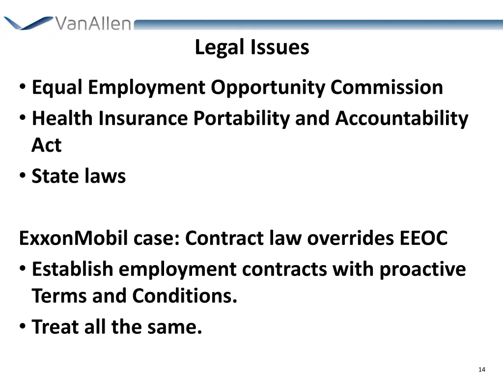 legal issues
