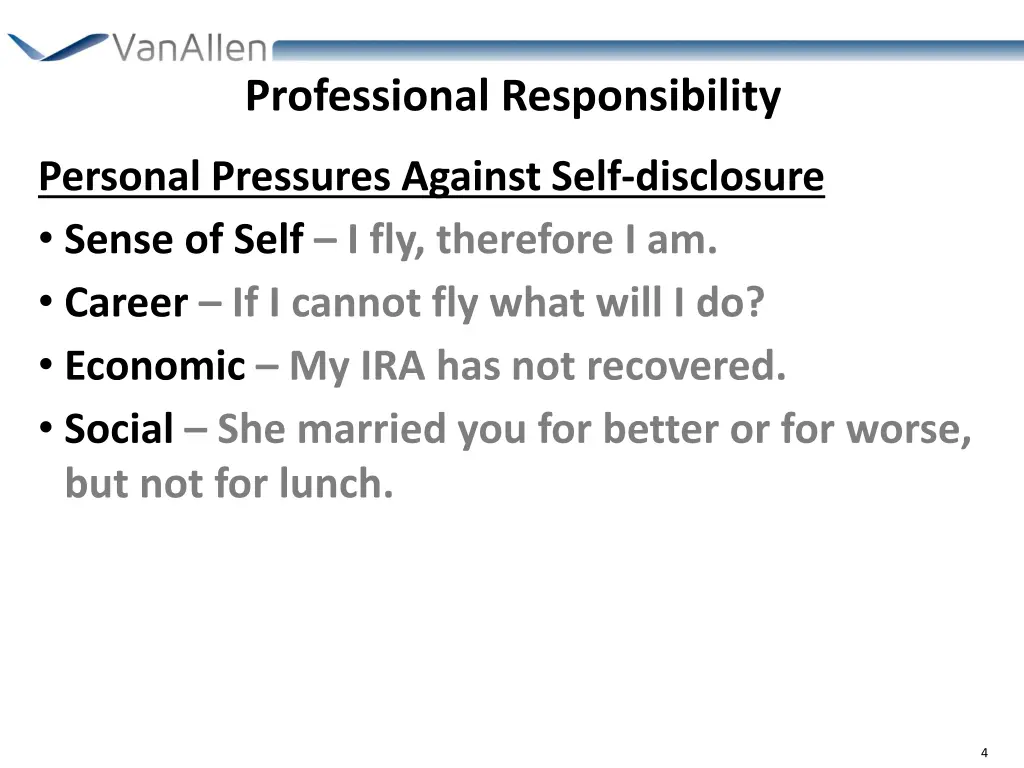 professional responsibility 1