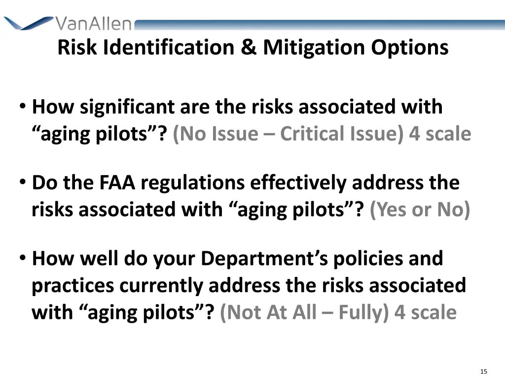 risk identification mitigation options