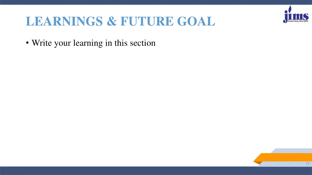 learnings future goal