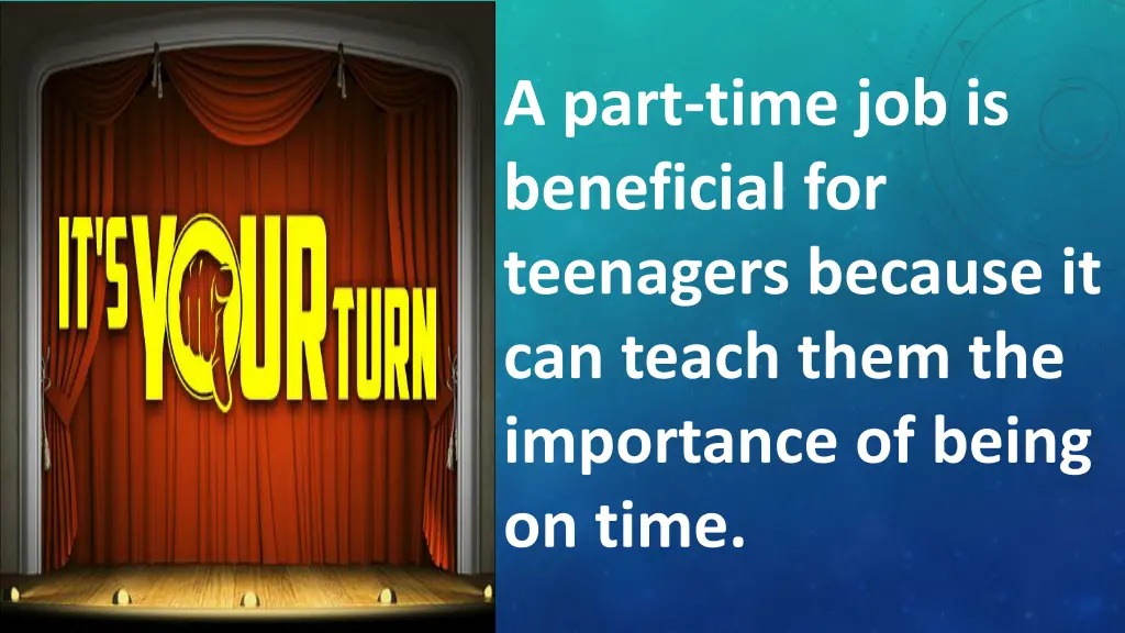 a part time job is beneficial for teenagers