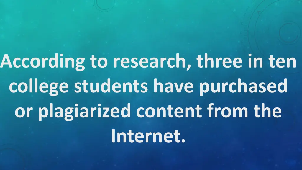 according to research three in ten college