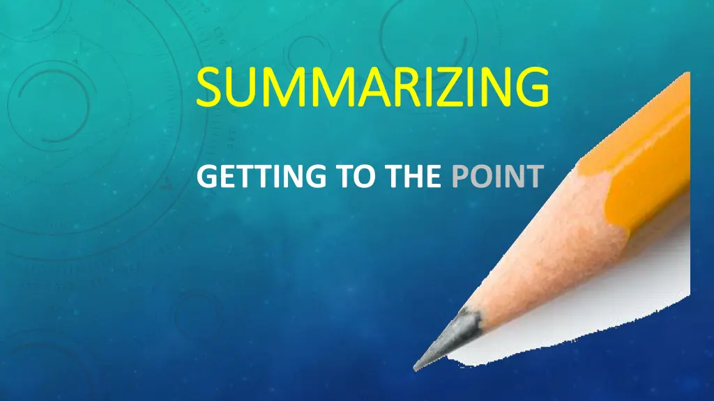 summarizing summarizing