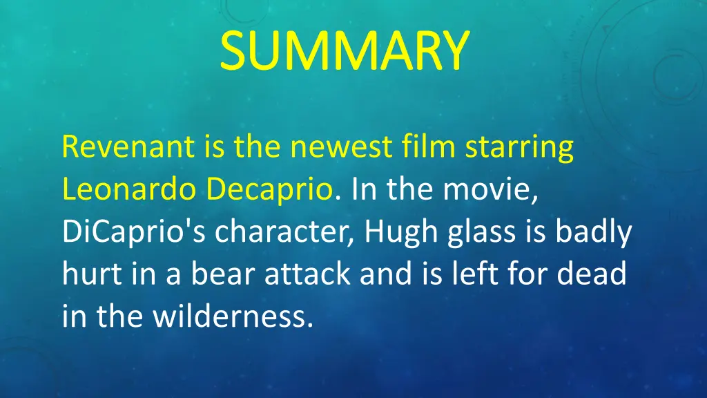 summary summary 4