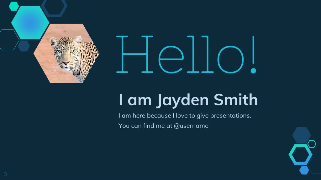 hello i am jayden smith i am here because i love